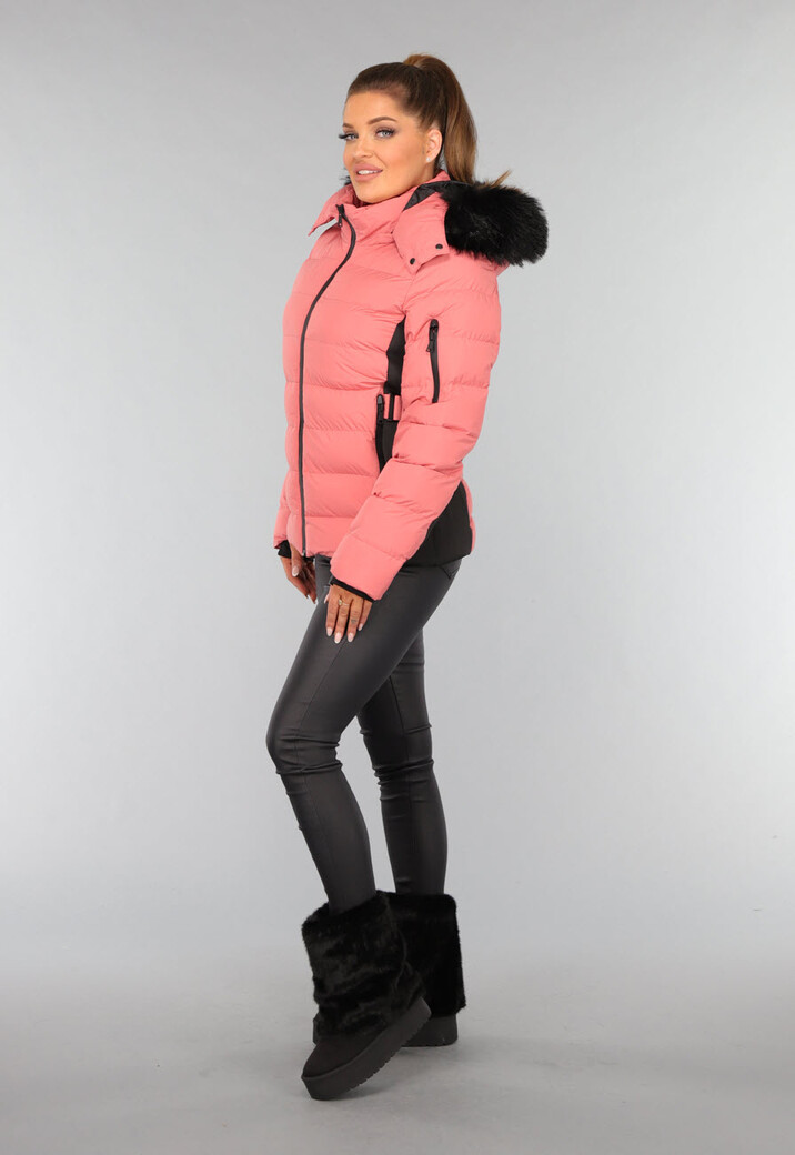 Zwarte Imitatie Bont Snowboots