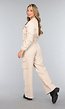 Beige Wide Leg Cargo Co Ord