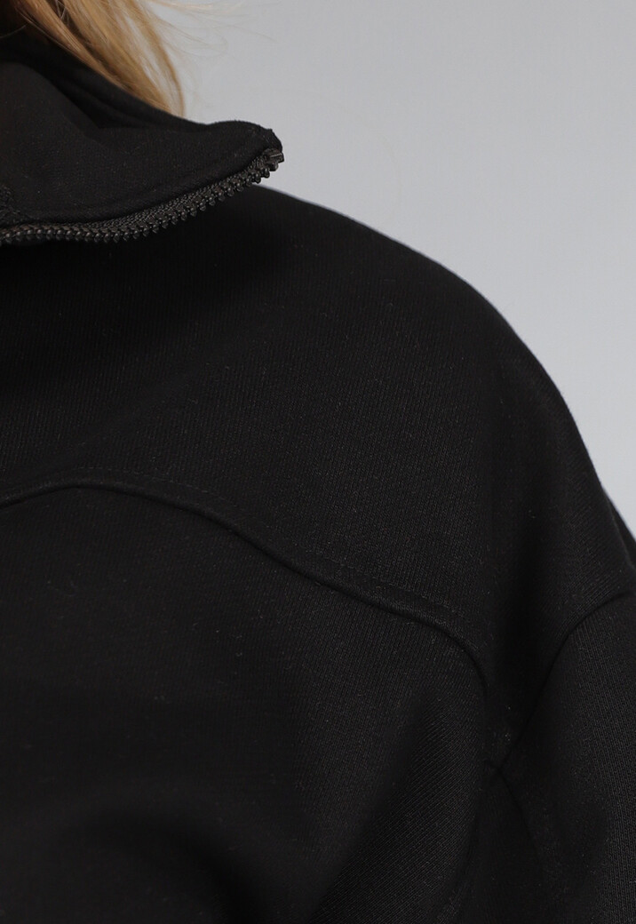 Zwart Cropped Sport Vest