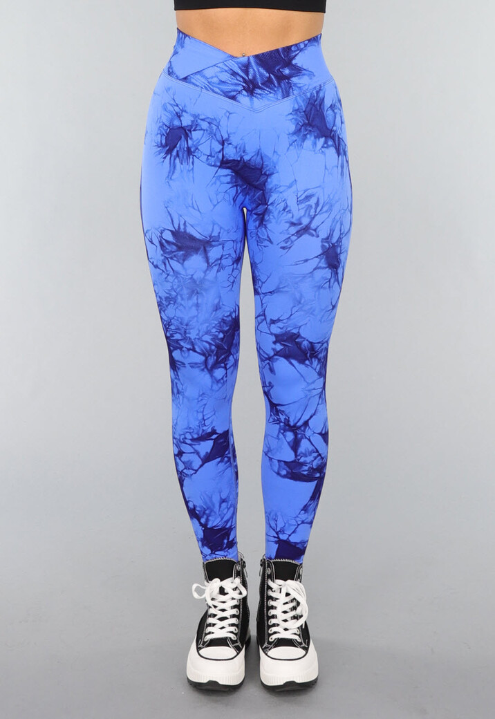 Scrunch Fitness Legging met Print en Overslag