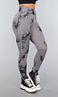 Stretchy Gym legging met Print en Overslag Taille