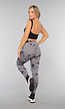 Stretchy Gym legging met Print en Overslag Taille