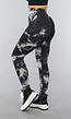 Print Stretch Overslag Legging met Tie Dye