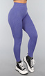 Gestreepte Sportlegging in Blauw