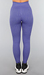 Gestreepte Sportlegging in Blauw
