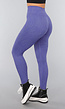 Gestreepte Sportlegging in Blauw