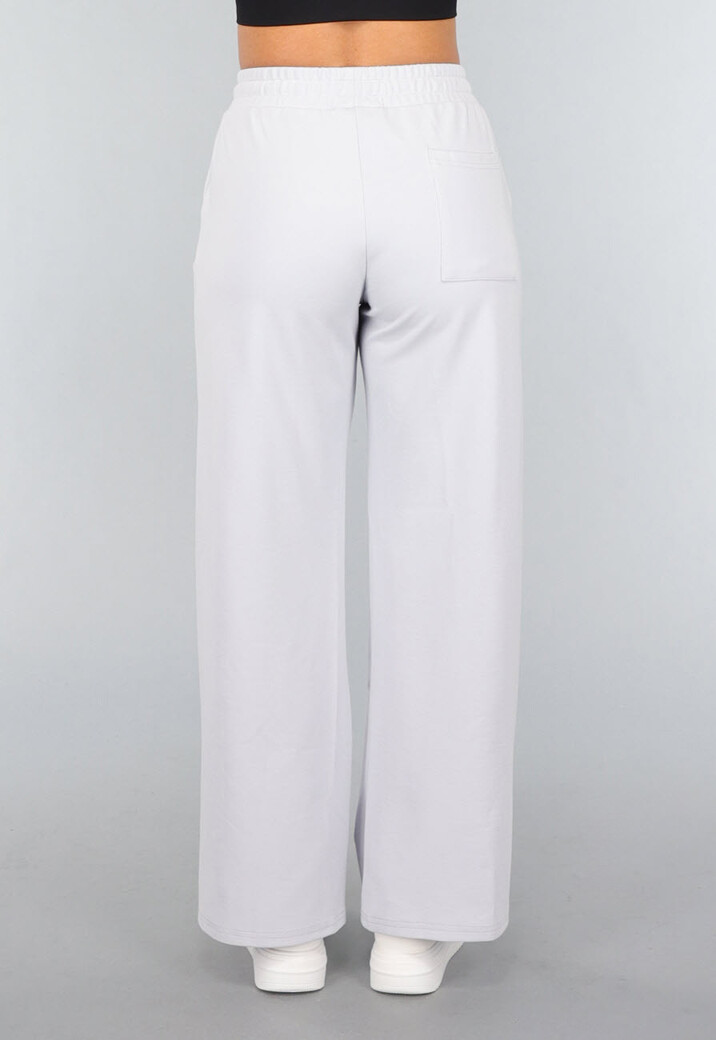 Wide Leg Joggingbroek in Lichtblauw