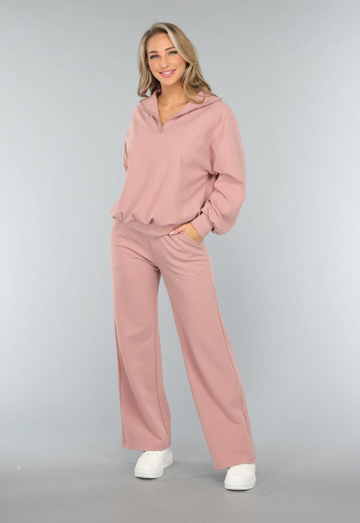 Oudroze Wide Leg Lounge Broek