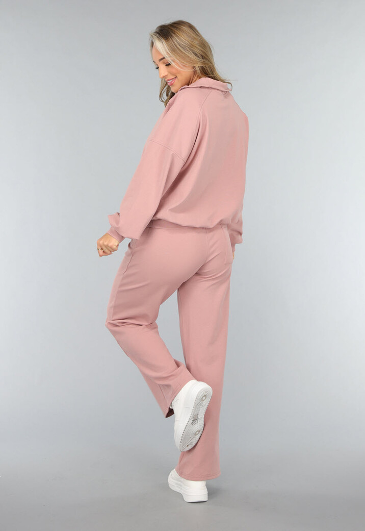 Oudroze Wide Leg Lounge Broek