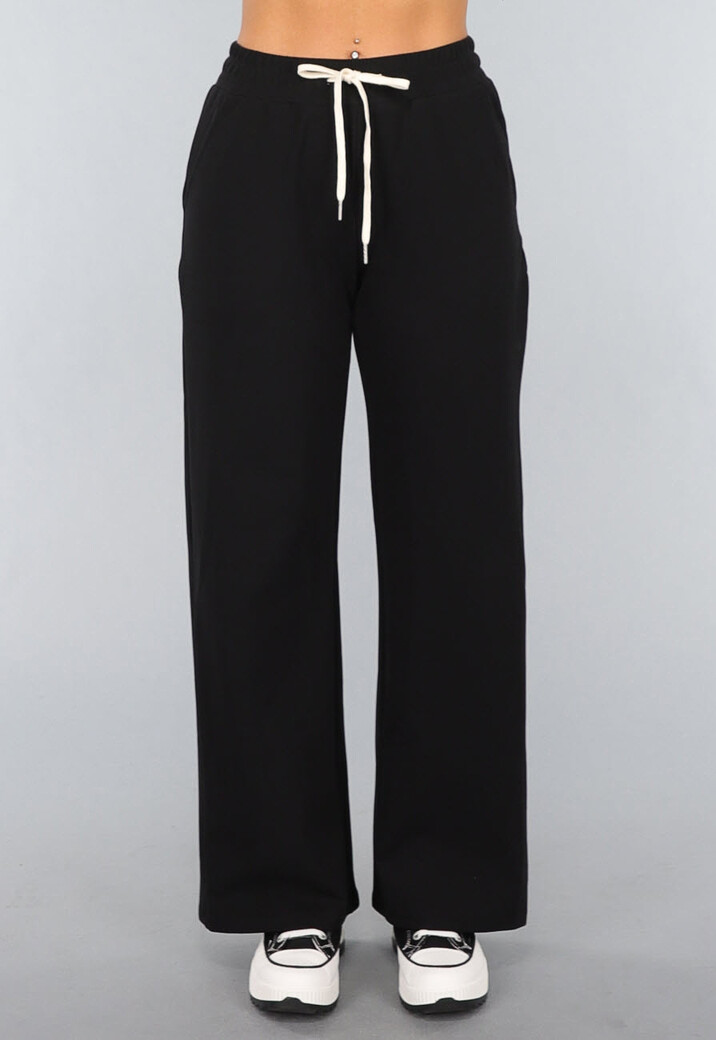 Zwarte Wide Leg Jogger
