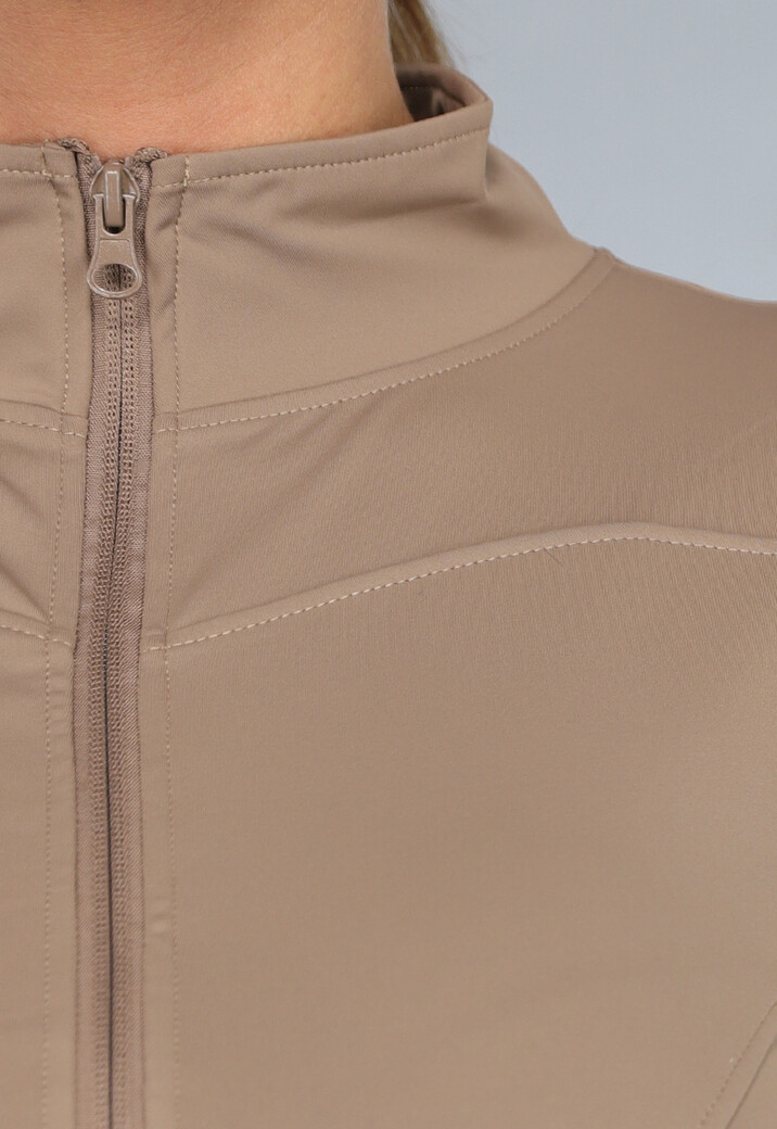 Camel Sportvestje met Rits