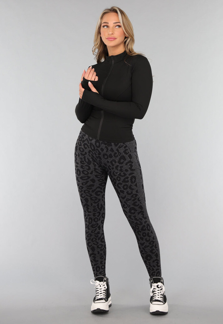 Zwart Trainingsvest met Ritssluiting