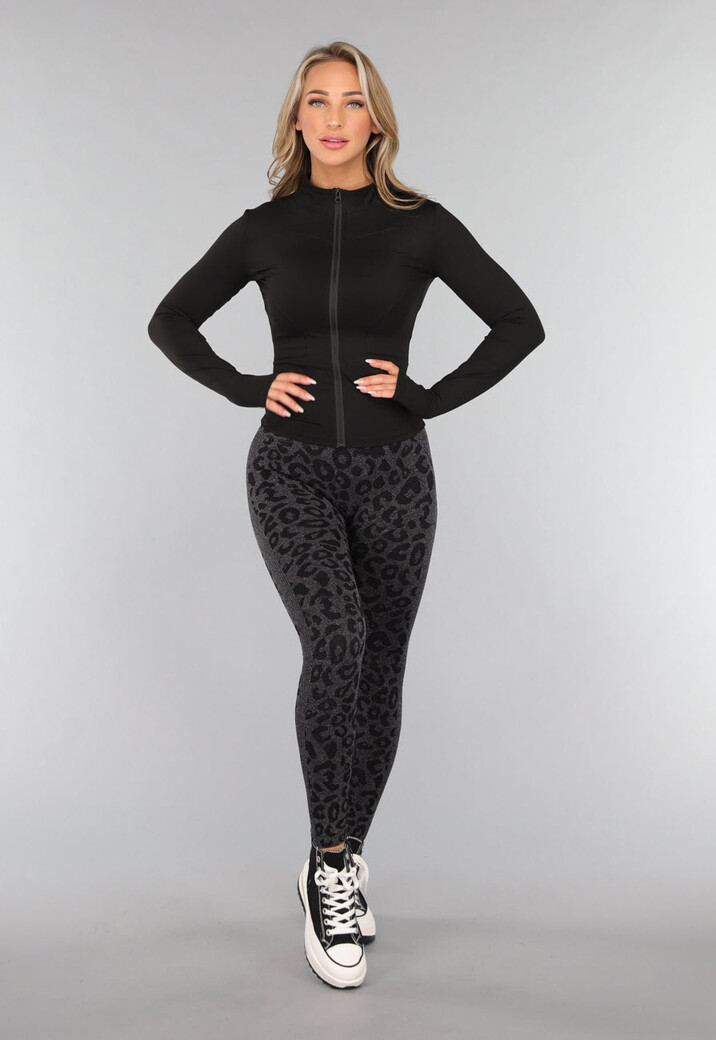 Zwart Trainingsvest met Ritssluiting