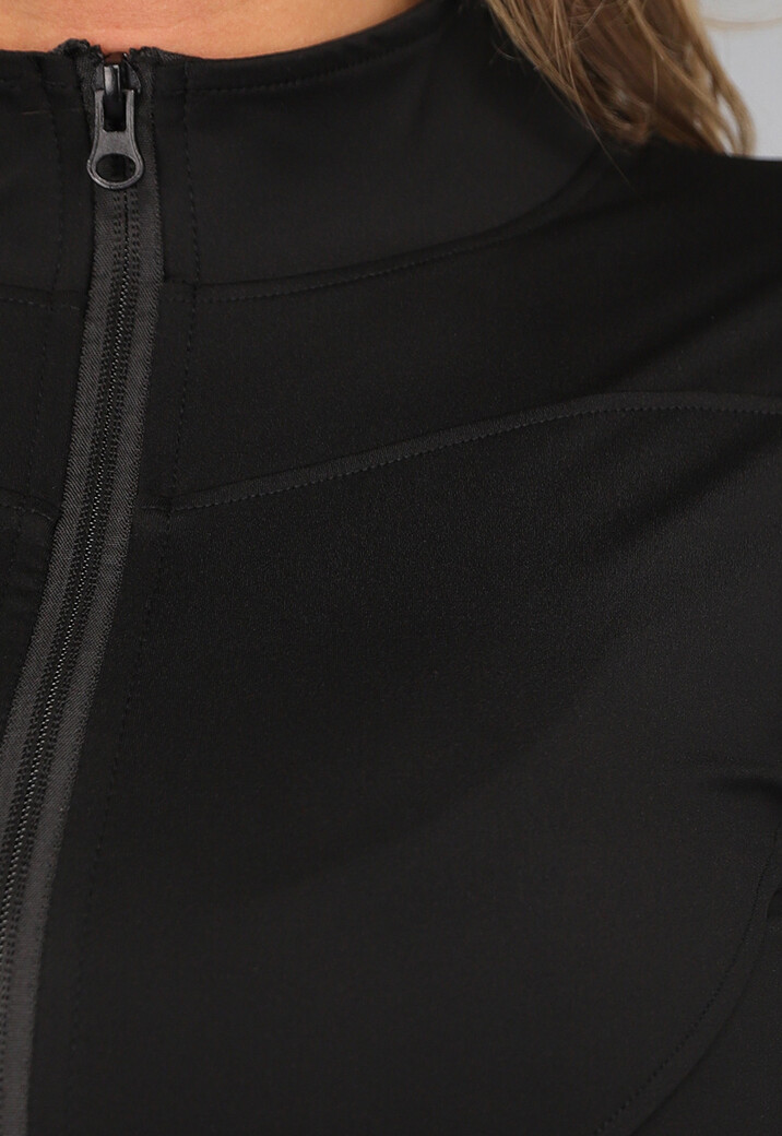 Zwart Trainingsvest met Ritssluiting