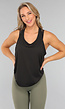 Zwarte Loose Fit Sport Tanktop