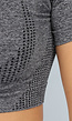 Cropped Sporttop in Grijs