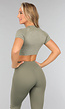 Khaki Short Sleeve Sporttop