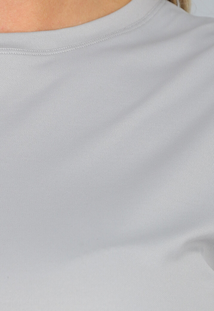 Grijze Korte Sporttop