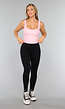 Roze Rib Croptop met Padding