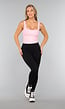 Roze Rib Croptop met Padding