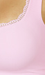 Roze Rib Croptop met Padding
