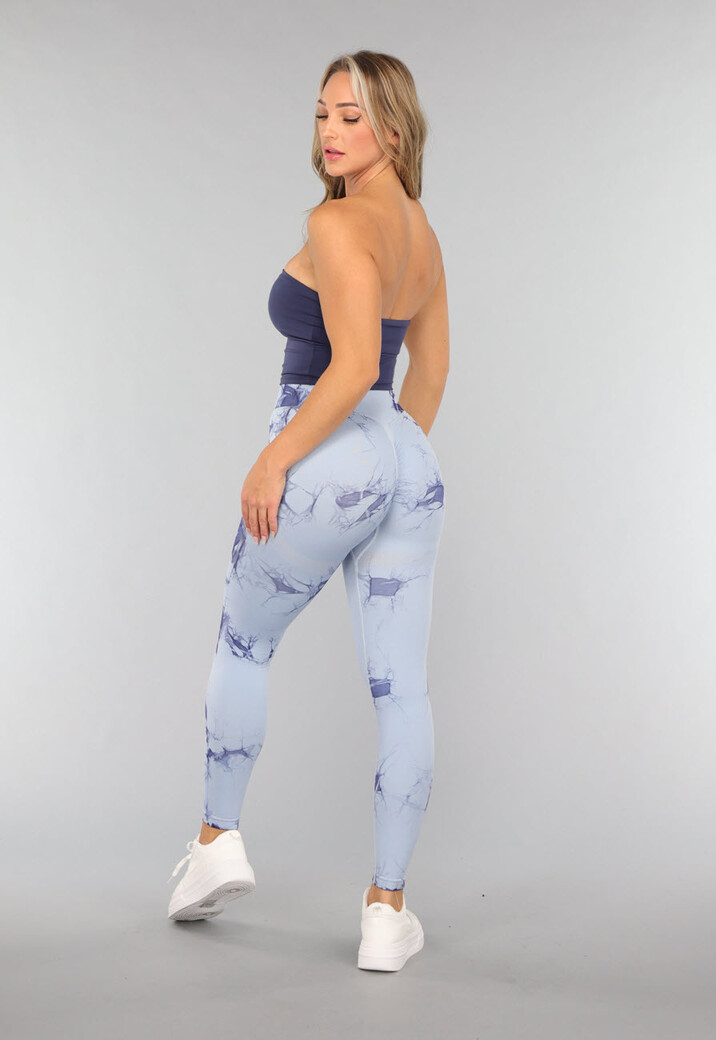 Donkerblauwe Padded Bandeau Top