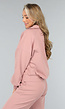 Oudroze Trui met Rits Detail