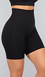 Zwarte Biker Short met Scrunch