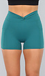 Zeegroene Sportshort met Twist