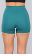 Zeegroene Sportshort met Twist