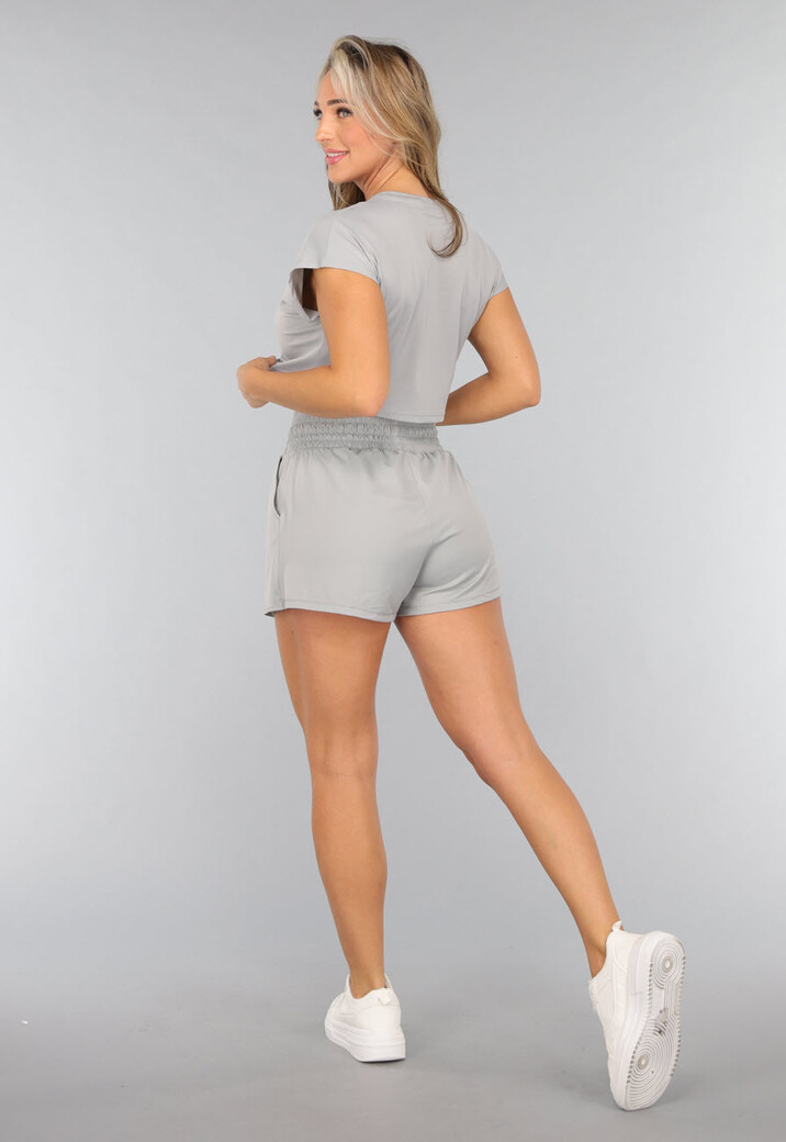 Grijs Kort Sportbroekje