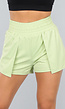 Groene Loose Fit Sportshort