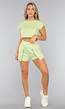 Groene Loose Fit Sportshort