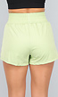 Groene Loose Fit Sportshort