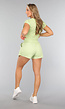 Groene Loose Fit Sportshort