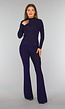 Blauwe Glitter Flair Broek in Tall Model