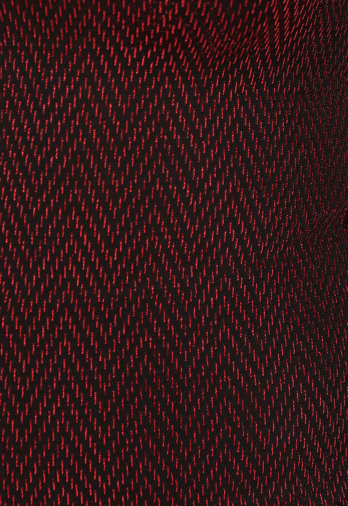 Rode Longsleeve Top met Zigzag Patroon