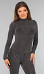 Zilveren Glitter Zigzag Top