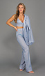 Sparkle Pantalon in Ice Blue