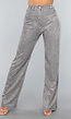 Glamour Pantalon in Zilver