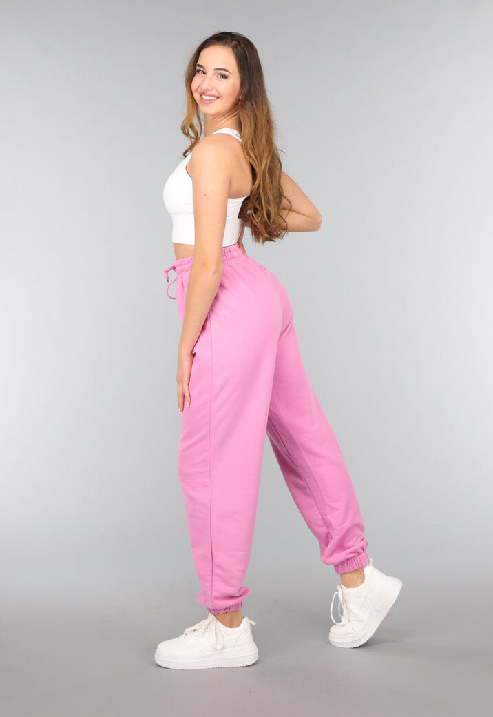 Roze Oversized Joggingbroek