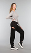 Zwarte Joggingbroek met Cutout