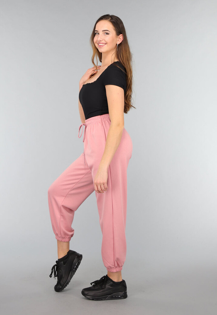 Oudroze Zachte Joggingbroek