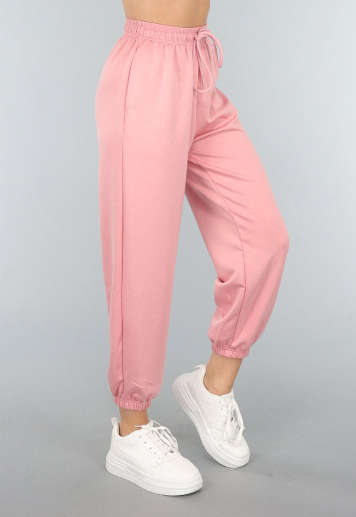 Oudroze Zachte Joggingbroek