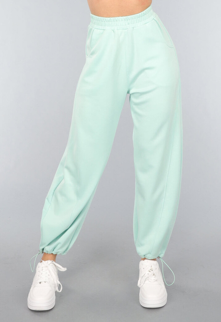 Mintgroene Joggingbroek met Zakken