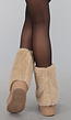 Beige Faux Fur Overslag Laarsjes