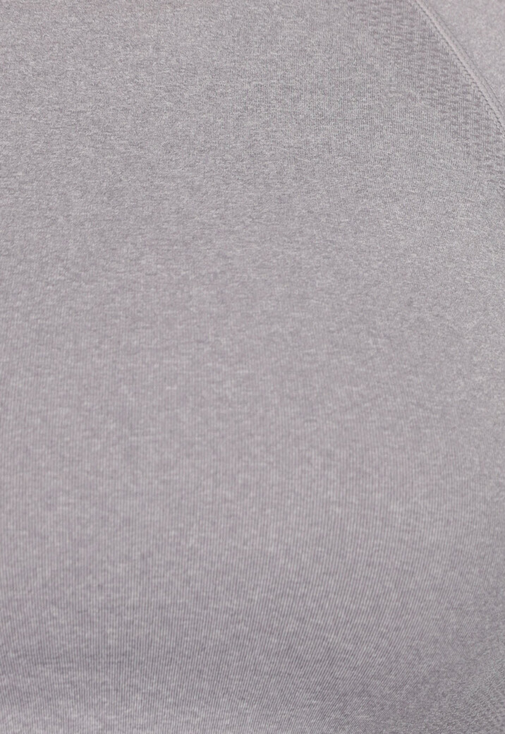 Grijze Longsleeve Cropped Sporttop