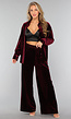Burgundy Velours Two Piece