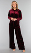 Burgundy Velours Two Piece