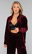 Burgundy Velours Two Piece